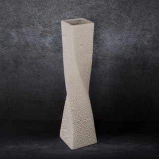 WAZON DEKORACYJNY RISO 12 X 12 X 50 CM KREMOWY