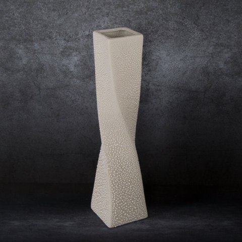 WAZON DEKORACYJNY RISO 12 X 12 X 50 CM KREMOWY WAZON DEKORACYJNY RISO 12 X 12 X 50 CM KREMOWY