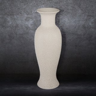 WAZON DEKORACYJNY RISO 14 X 14 X 40 CM KREMOWY