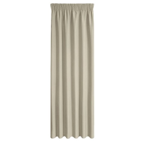 ZASŁONA GOTOWA RITA NA TAŚMIE 140 X 270 CM CIEMNOBEŻOWY ZASŁONA GOTOWA RITA NA TAŚMIE 140 X 270 CM CIEMNOBEŻOWY