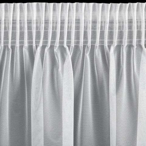 ZASŁONA GOTOWA ROSES 4 NA TAŚMIE 350 X 160 CM BIAŁY