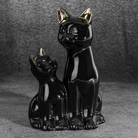 FIGURKA DEKORACYJNA CAT 15 X 11 X 22 CM CZARNY FIGURKA DEKORACYJNA CAT 15 X 11 X 22 CM CZARNY