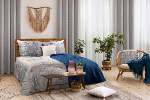 FIRANA GOTOWA MARGO NA TAŚMIE 140 X 270 CM BIAŁY