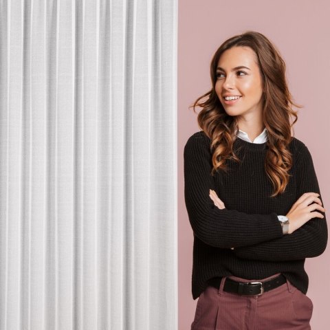 FIRANA GOTOWA VANESA NA TAŚMIE 300 X 270 CM BIAŁY
