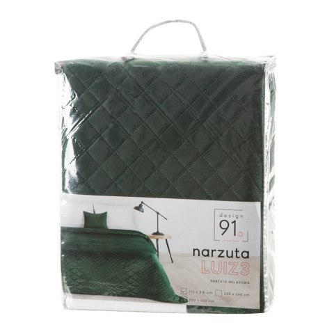 NARZUTA D91 LUIZ 3 170 X 210 CM CIEMNOZIELONY