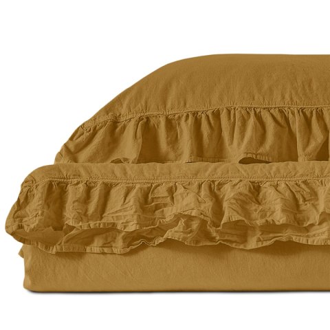 Poszewka bawełniana komplet ECRU OLIVE/2x40x40 STONEWASHED Poszewka bawełniana komplet ECRU OLIVE/2x40x40 STONEWASHED
