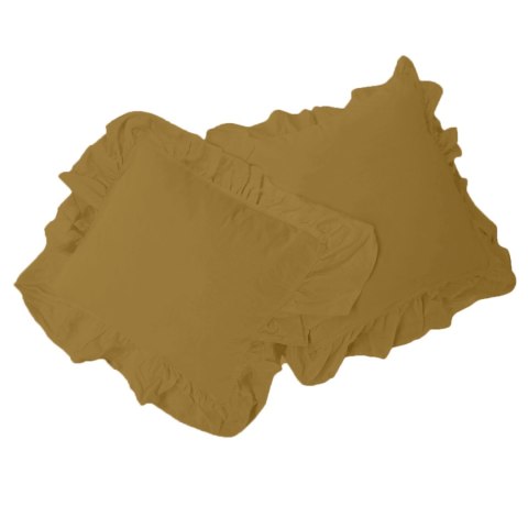 Poszewka bawełniana komplet ECRU OLIVE/2x40x40 STONEWASHED Poszewka bawełniana komplet ECRU OLIVE/2x40x40 STONEWASHED