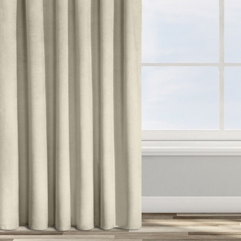 ZASŁONA GOTOWA D91 ROSA NA TAŚMIE 135 X 300 CM BEŻOWY