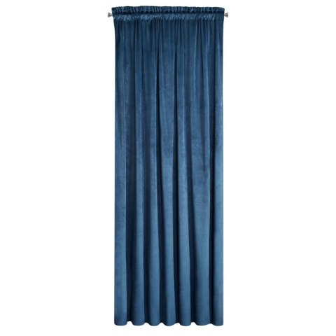ZASŁONA GOTOWA D91 ROSA NA TAŚMIE 135 X 300 CM GRANATOWY
