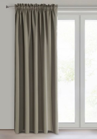 ZASŁONA GOTOWA LOGAN NA TAŚMIE 135 X 270 CM CIEMNOBEŻOWY