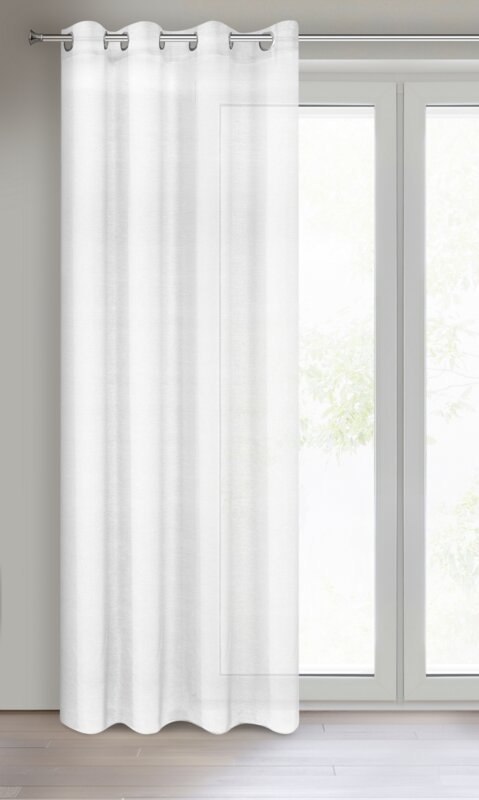 FIRANA GOTOWA REBECCA 140 X 250 CM BIAŁY