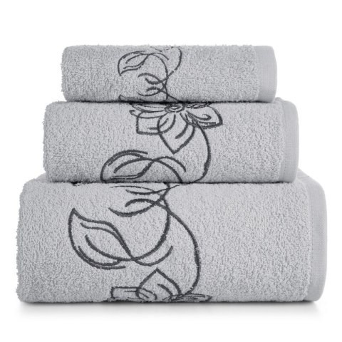 KOMPLET RĘCZNIKÓW 3 56 X 36 X 7 CM SREBRNY KOMPLET RĘCZNIKÓW 3 56 X 36 X 7 CM SREBRNY