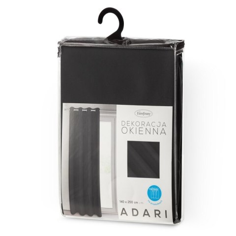 ZASŁONA GOTOWA ADARI 140 X 250 CM CZARNY