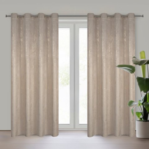 ZASŁONA GOTOWA DARA 140 X 250 CM CIEMNOBEŻOWY ZASŁONA GOTOWA DARA 140 X 250 CM CIEMNOBEŻOWY