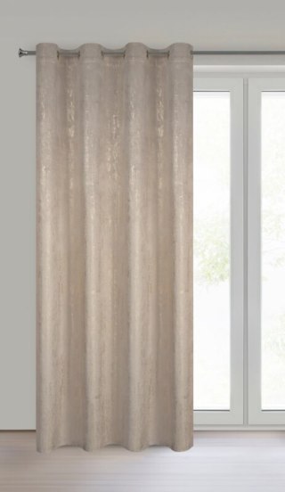 ZASŁONA GOTOWA DARA 140 X 250 CM CIEMNOBEŻOWY