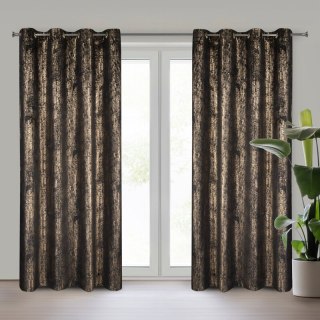 ZASŁONA GOTOWA DARA 140 X 250 CM CZARNY