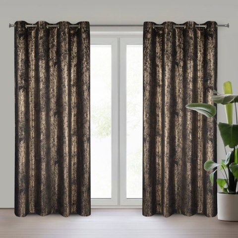 ZASŁONA GOTOWA DARA 140 X 250 CM CZARNY