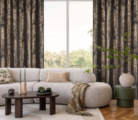 ZASŁONA GOTOWA DARA 140 X 250 CM CZARNY