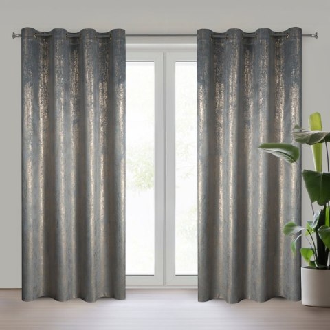 ZASŁONA GOTOWA DARA 140 X 250 CM SREBRNY