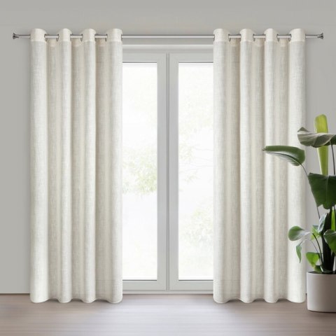 ZASŁONA GOTOWA ELINA 140 X 250 CM NATURALNY ZASŁONA GOTOWA ELINA 140 X 250 CM NATURALNY