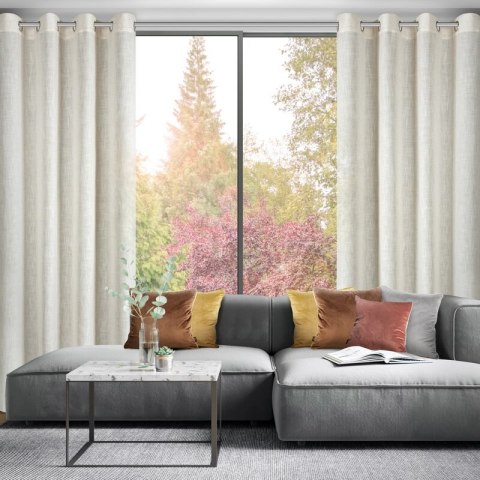 ZASŁONA GOTOWA ELINA 140 X 250 CM NATURALNY ZASŁONA GOTOWA ELINA 140 X 250 CM NATURALNY