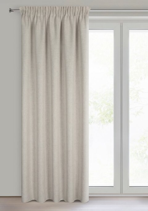 ZASŁONA GOTOWA JULA2 NA TAŚMIE 140 X 270 CM BEŻOWY