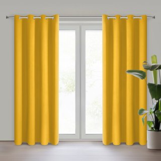 ZASŁONA GOTOWA LOGAN 135 X 250 CM MUSZTARDOWY