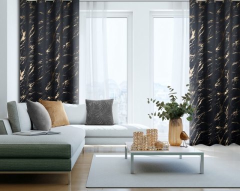 ZASŁONA GOTOWA MOLLY 140 X 250 CM CZARNY ZASŁONA GOTOWA MOLLY 140 X 250 CM CZARNY