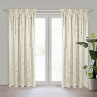 ZASŁONA GOTOWA MOLLY NA TAŚMIE 140 X 270 CM KREMOWY