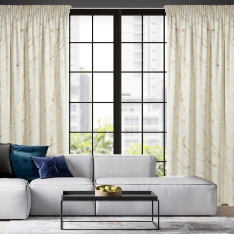 ZASŁONA GOTOWA MOLLY NA TAŚMIE 140 X 270 CM KREMOWY ZASŁONA GOTOWA MOLLY NA TAŚMIE 140 X 270 CM KREMOWY