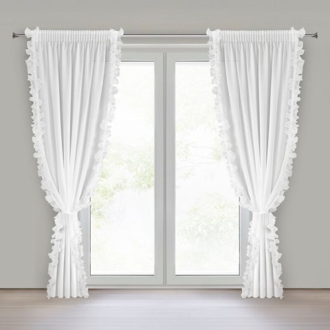 FIRANA GOTOWA GABRIELA NA TAŚMIE 140 X 270 CM BIAŁY FIRANA GOTOWA GABRIELA NA TAŚMIE 140 X 270 CM BIAŁY