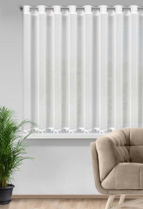 FIRANA GOTOWA LILI 400 X 140 CM BIAŁY FIRANA GOTOWA LILI 400 X 140 CM BIAŁY