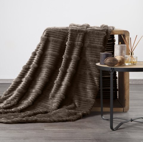 KOC NINA 220 X 200 CM CIEMNOBRĄZOWY