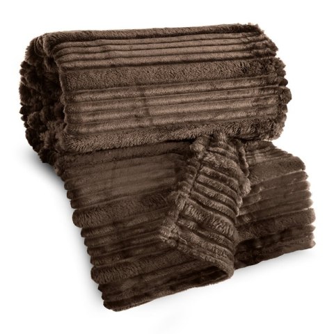 KOC NINA 220 X 200 CM CIEMNOBRĄZOWY