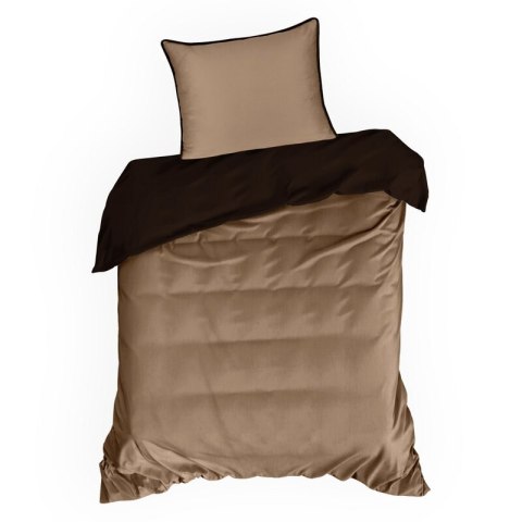 KOMPLET POŚCIELI LUNARA 160 X 200 CM JASNOBRĄZOWY