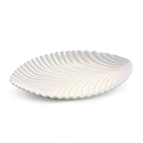 PATERA DEKORACYJNA NELA (03) 28 X 22 X 3 CM PERŁOWY PATERA DEKORACYJNA NELA (03) 28 X 22 X 3 CM PERŁOWY