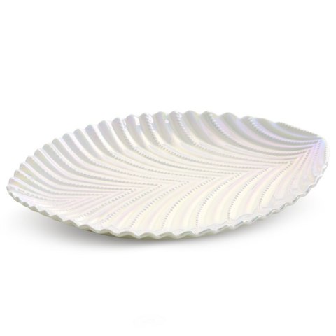 PATERA DEKORACYJNA NELA (04) 34 X 27 X 3 CM PERŁOWY
