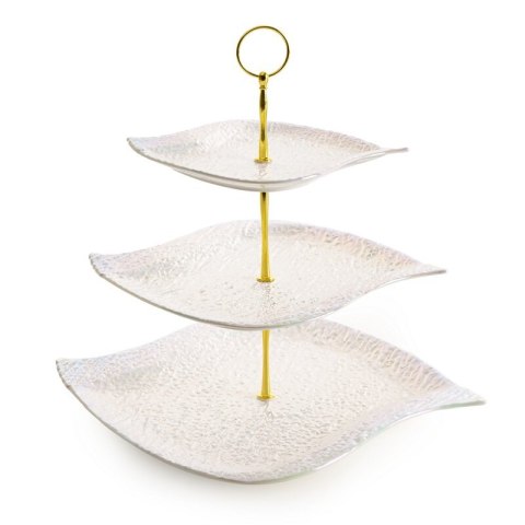 PATERA DEKORACYJNA NINA (01) 27 X 28 X 30 CM PERŁOWY PATERA DEKORACYJNA NINA (01) 27 X 28 X 30 CM PERŁOWY