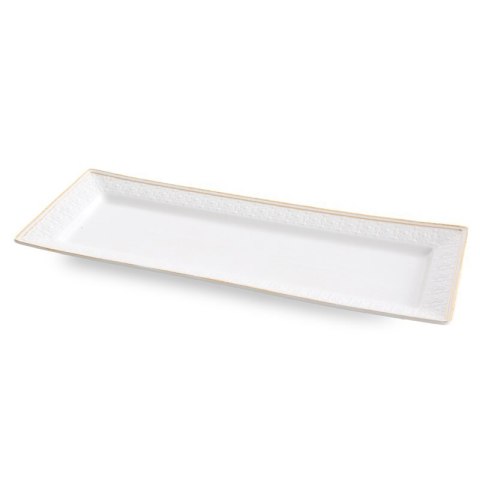 PATERA DEKORACYJNA OLIVIA (01) 39 X 15 X 3 CM BIAŁY PATERA DEKORACYJNA OLIVIA (01) 39 X 15 X 3 CM BIAŁY