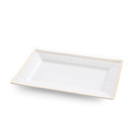 PATERA DEKORACYJNA OLIVIA (02) 26 X 16 X 2 CM BIAŁY PATERA DEKORACYJNA OLIVIA (02) 26 X 16 X 2 CM BIAŁY