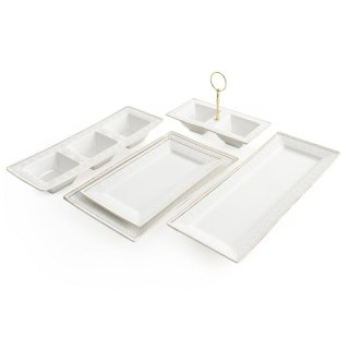 PATERA DEKORACYJNA OLIVIA (03) 31 X 19 X 2 CM BIAŁY