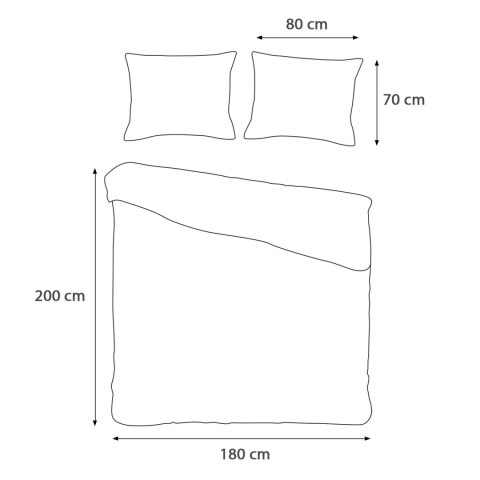 Pościel satyna bawełniana NIEBIESKI 009/180x200