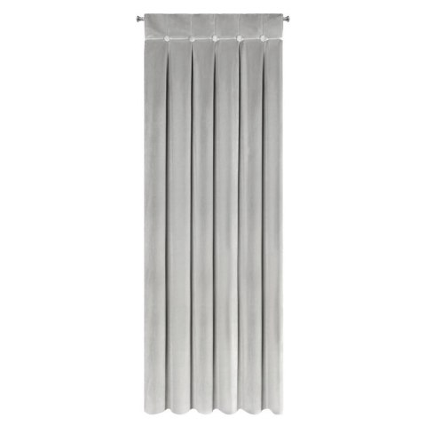 ZASŁONA GOTOWA ALITA NA SZELKACH 140 X 250 CM SREBRNY ZASŁONA GOTOWA ALITA NA SZELKACH 140 X 250 CM SREBRNY