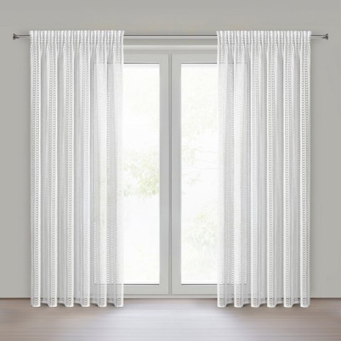 ZASŁONA GOTOWA BONITA NA TAŚMIE 140 X 250 CM BIAŁY ZASŁONA GOTOWA BONITA NA TAŚMIE 140 X 250 CM BIAŁY