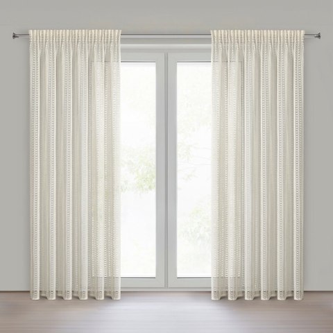 ZASŁONA GOTOWA BONITA NA TAŚMIE 140 X 250 CM NATURALNY ZASŁONA GOTOWA BONITA NA TAŚMIE 140 X 250 CM NATURALNY