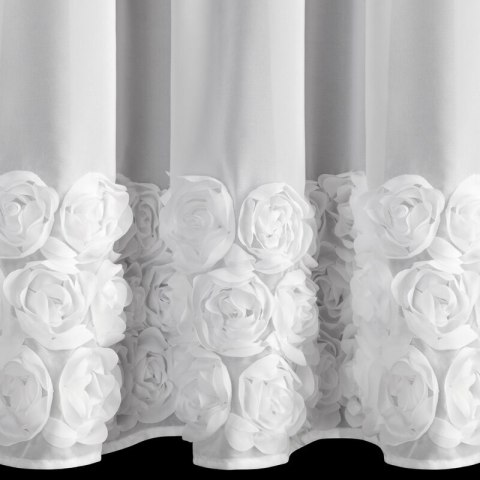 ZASŁONA GOTOWA ROSES 11 NA TAŚMIE 150 X 70 CM BIAŁY ZASŁONA GOTOWA ROSES 11 NA TAŚMIE 150 X 70 CM BIAŁY