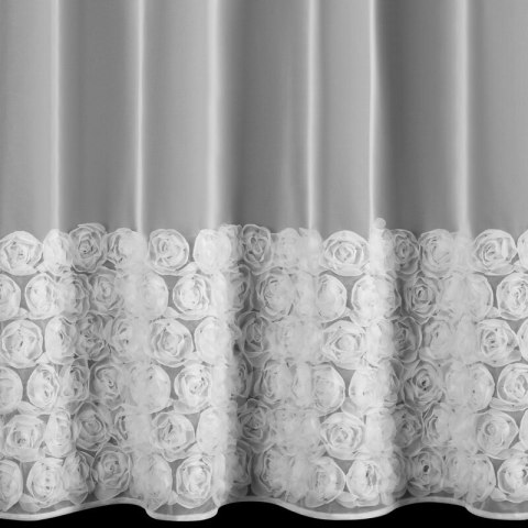 ZASŁONA GOTOWA ROSES 3 NA TAŚMIE 350 X 270 CM BIAŁY ZASŁONA GOTOWA ROSES 3 NA TAŚMIE 350 X 270 CM BIAŁY