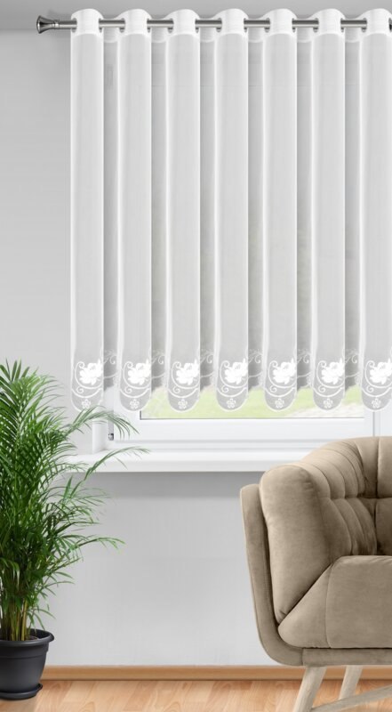 FIRANA GOTOWA LETI 350 X 160 CM BIAŁY FIRANA GOTOWA LETI 350 X 160 CM BIAŁY
