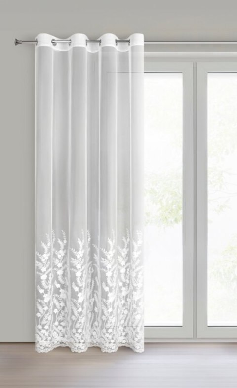 FIRANA GOTOWA TALINA 140 X 250 CM BIAŁY FIRANA GOTOWA TALINA 140 X 250 CM BIAŁY