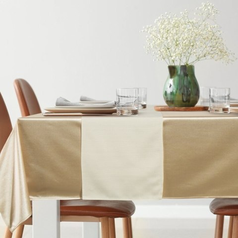 OBRUS GLAMO 140 X 220 CM BEŻOWY OBRUS GLAMO 140 X 220 CM BEŻOWY